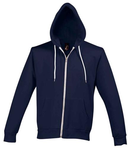 SOLS Silver Hooded Jacket - Abyss blue - M